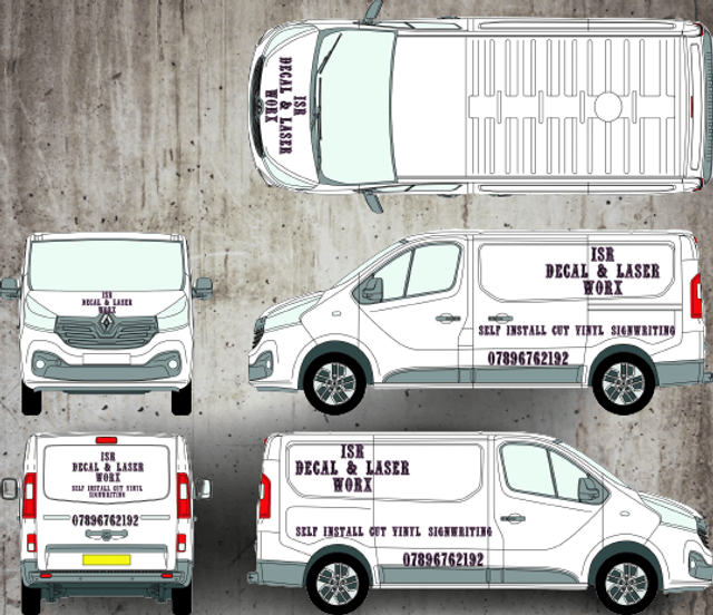 Van cut vinyl sign kit